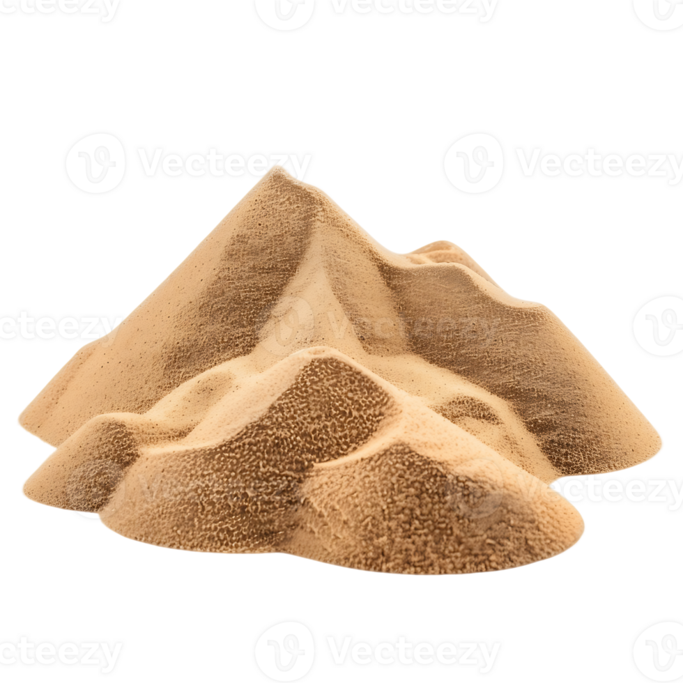Sand Mountain Range Isolated on Transparency png