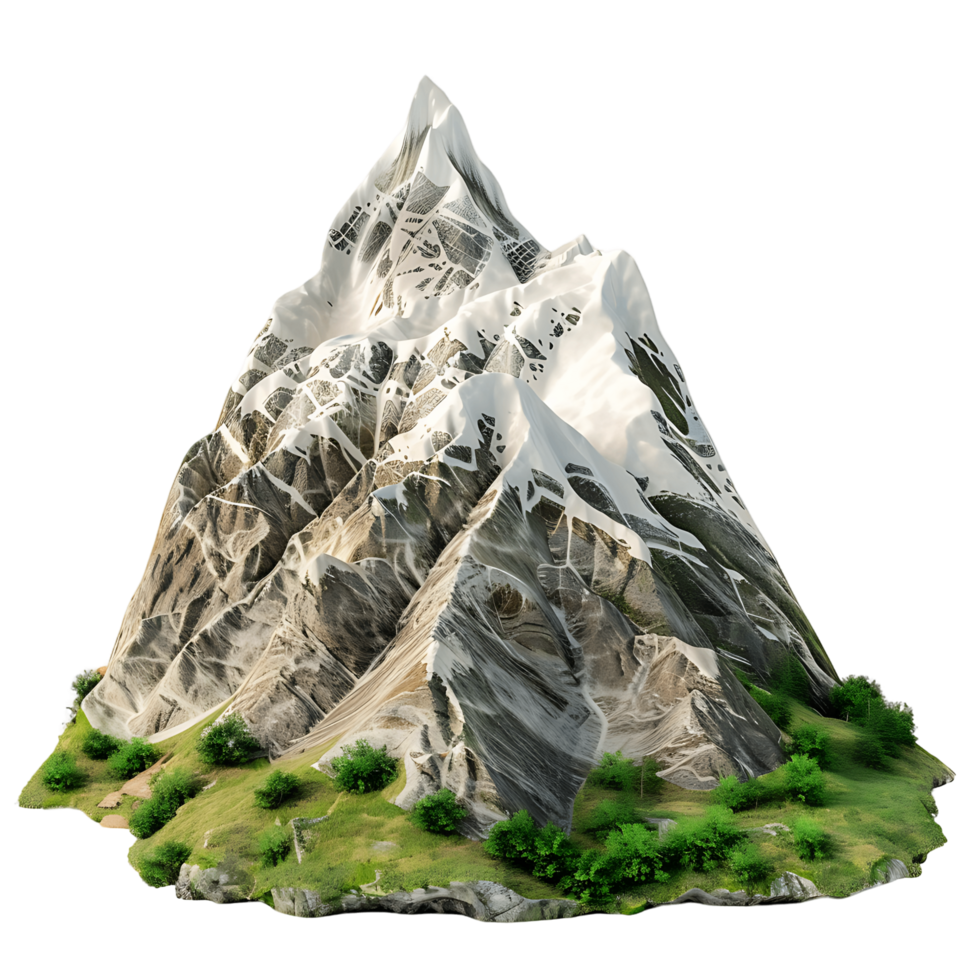 Clear Background Climber on Cliff Isolation png