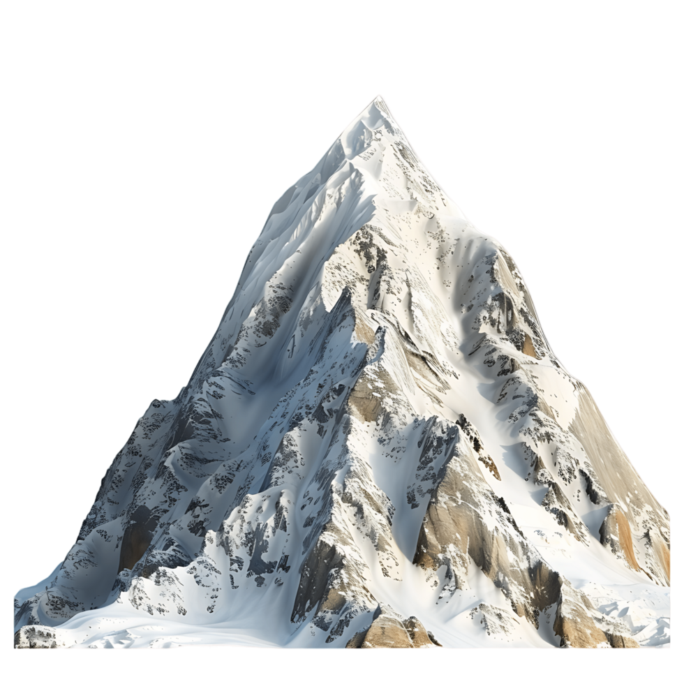 Isolated Climber on Cliff with Transparent Background png