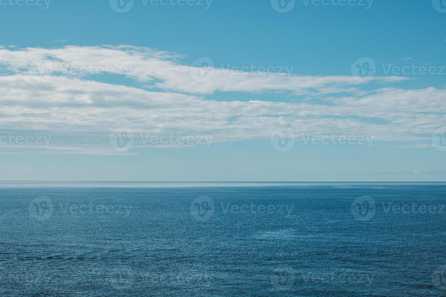 Amazing view of the Adriatic. Beautiful cloudy sky. photo
