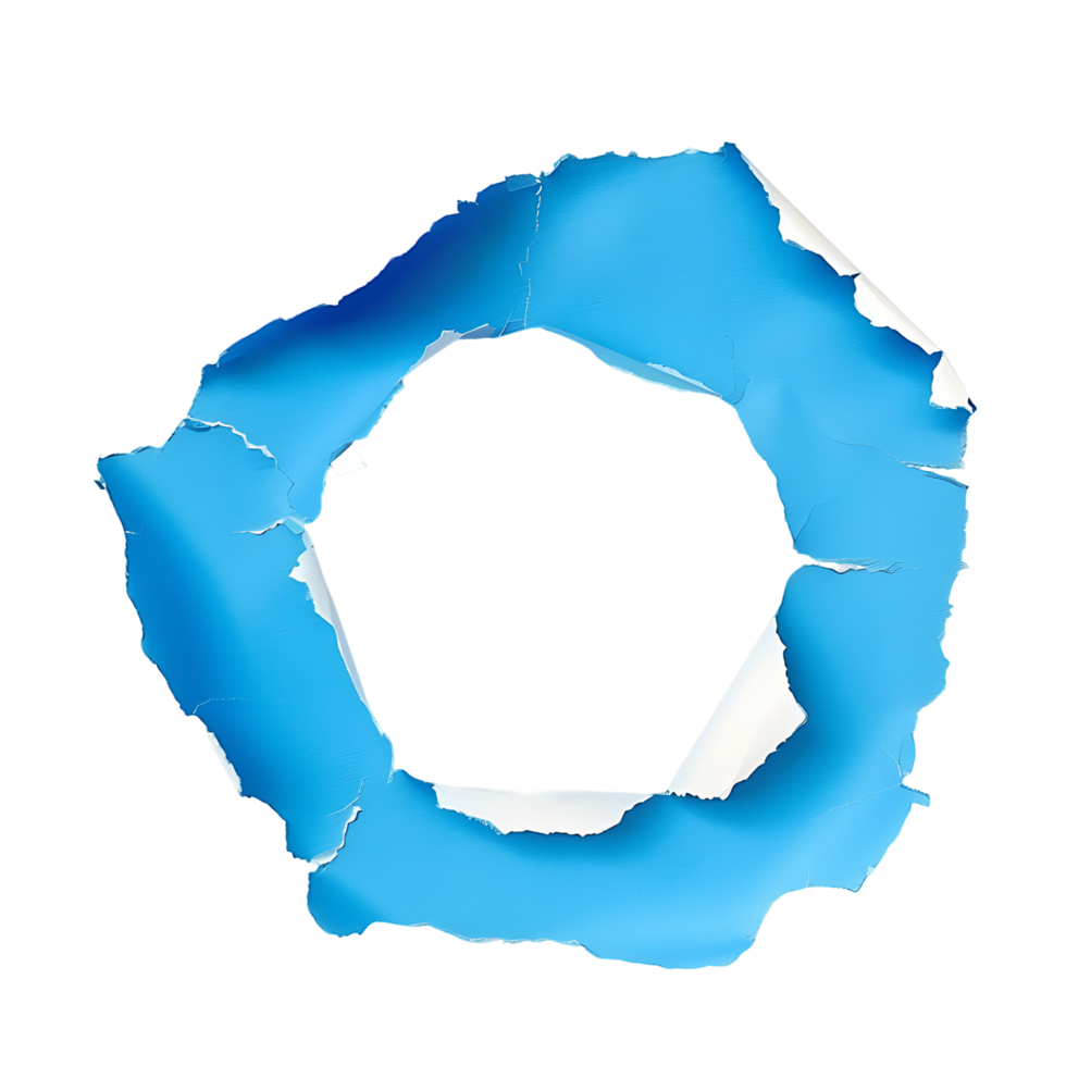 Blue Paper Hole Enhanced Transparency Version png