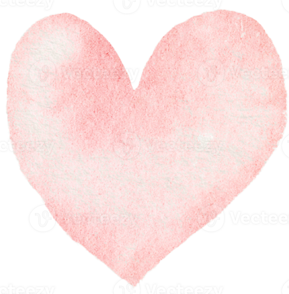 Watercolor Pink Heart png