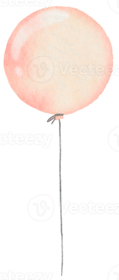 Watercolor Pink Balloons png