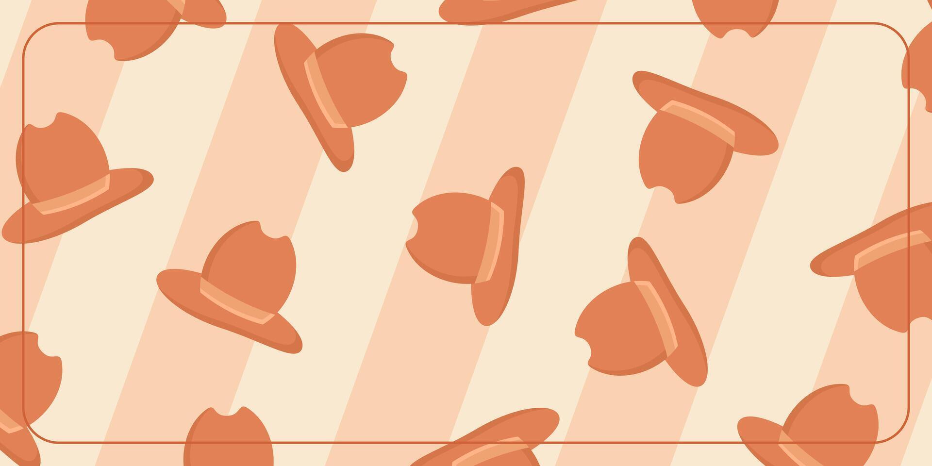 father's day theme background with hat icon. design for banner, poster, greeting card, social media. vector