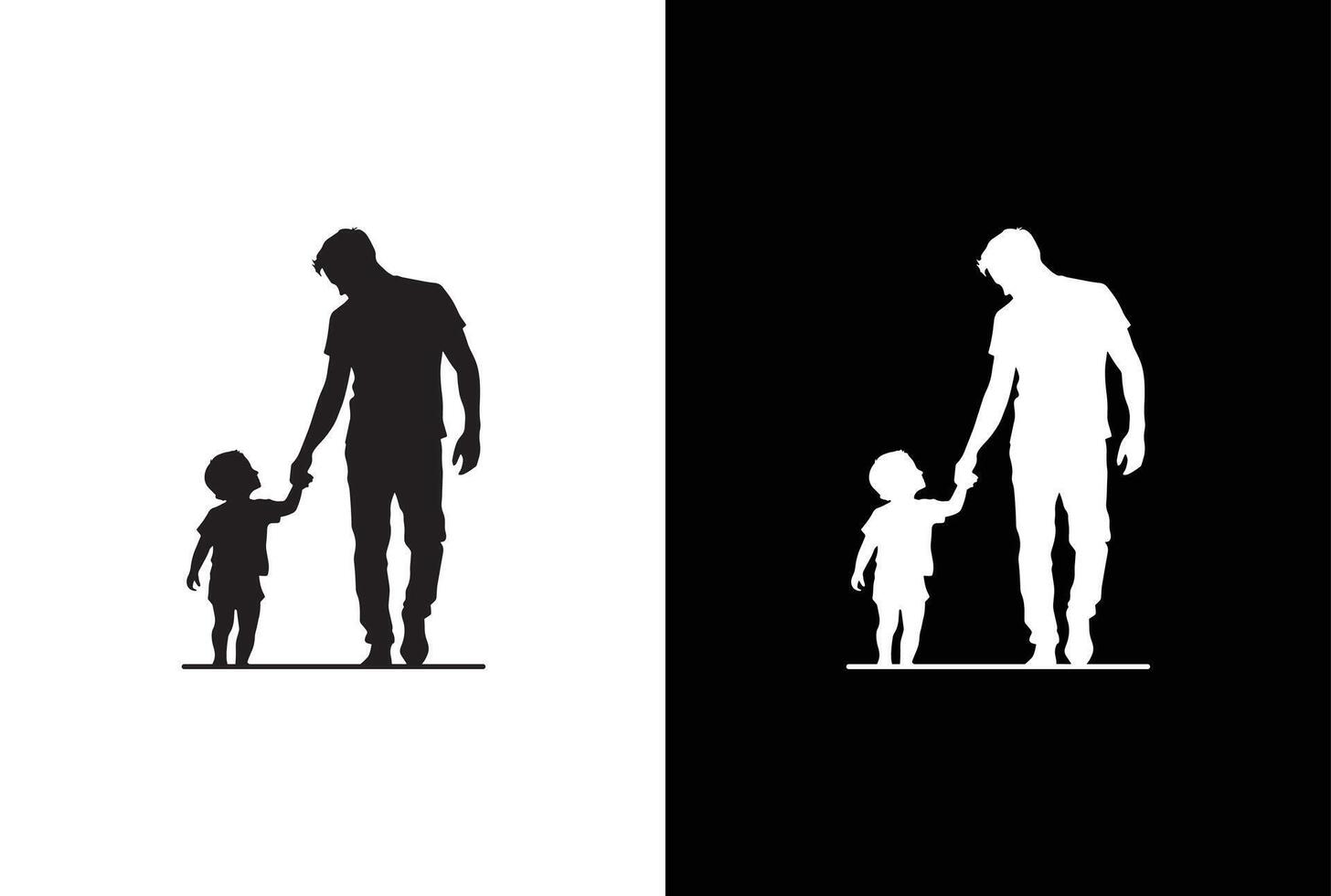 silhouette of a family vector