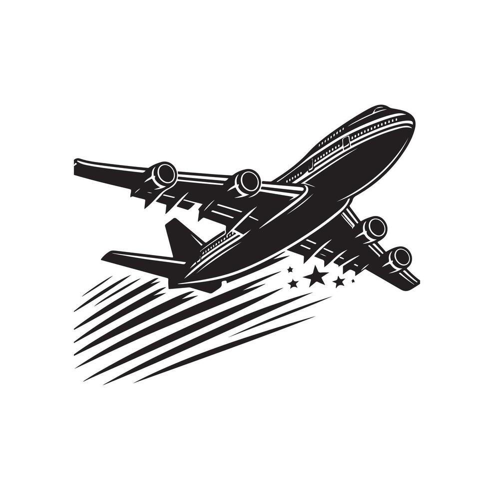 Plane icon illustration logo vector