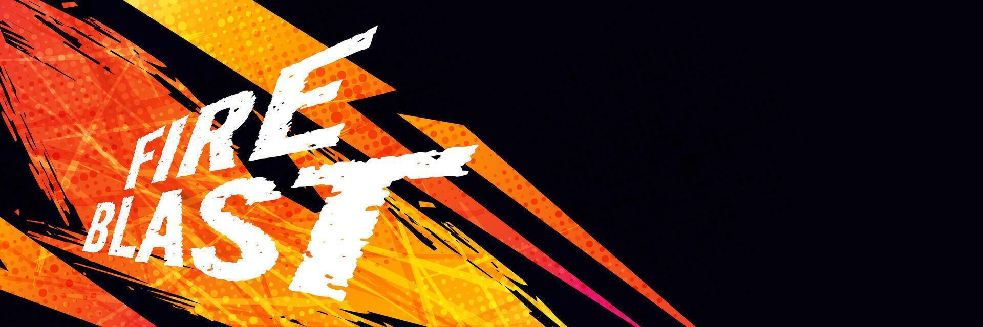 Abstract Sport Background with Orange Brush and Halftone Effect. Grunge Brushstroke Element for Poster or Banner Design vector