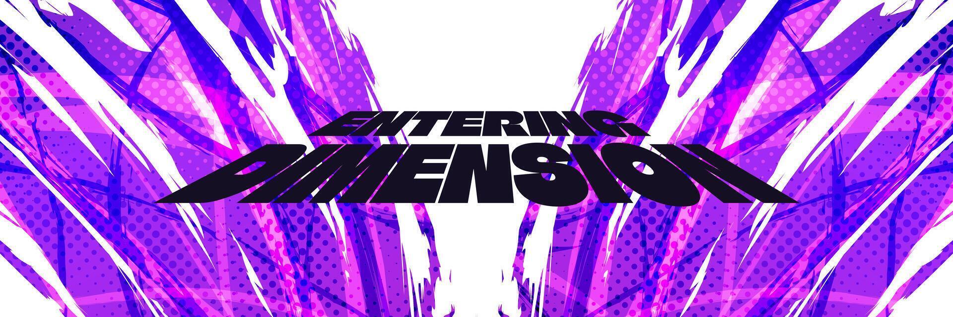 Abstract Background with Purple Gradient Brush. Grunge Sport Background for Banner or Poster Design vector
