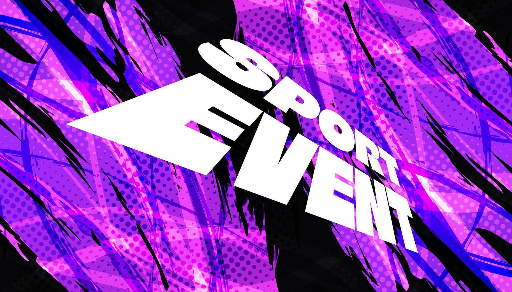 Abstract Background with Purple Gradient Brush. Grunge Sport Background for Banner or Poster Design vector