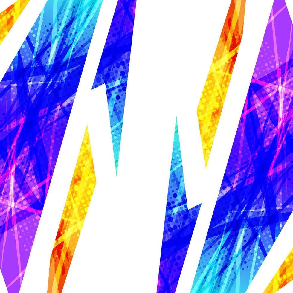 Abstract and Colorful Geometric Background with Speed Movement Concept vector