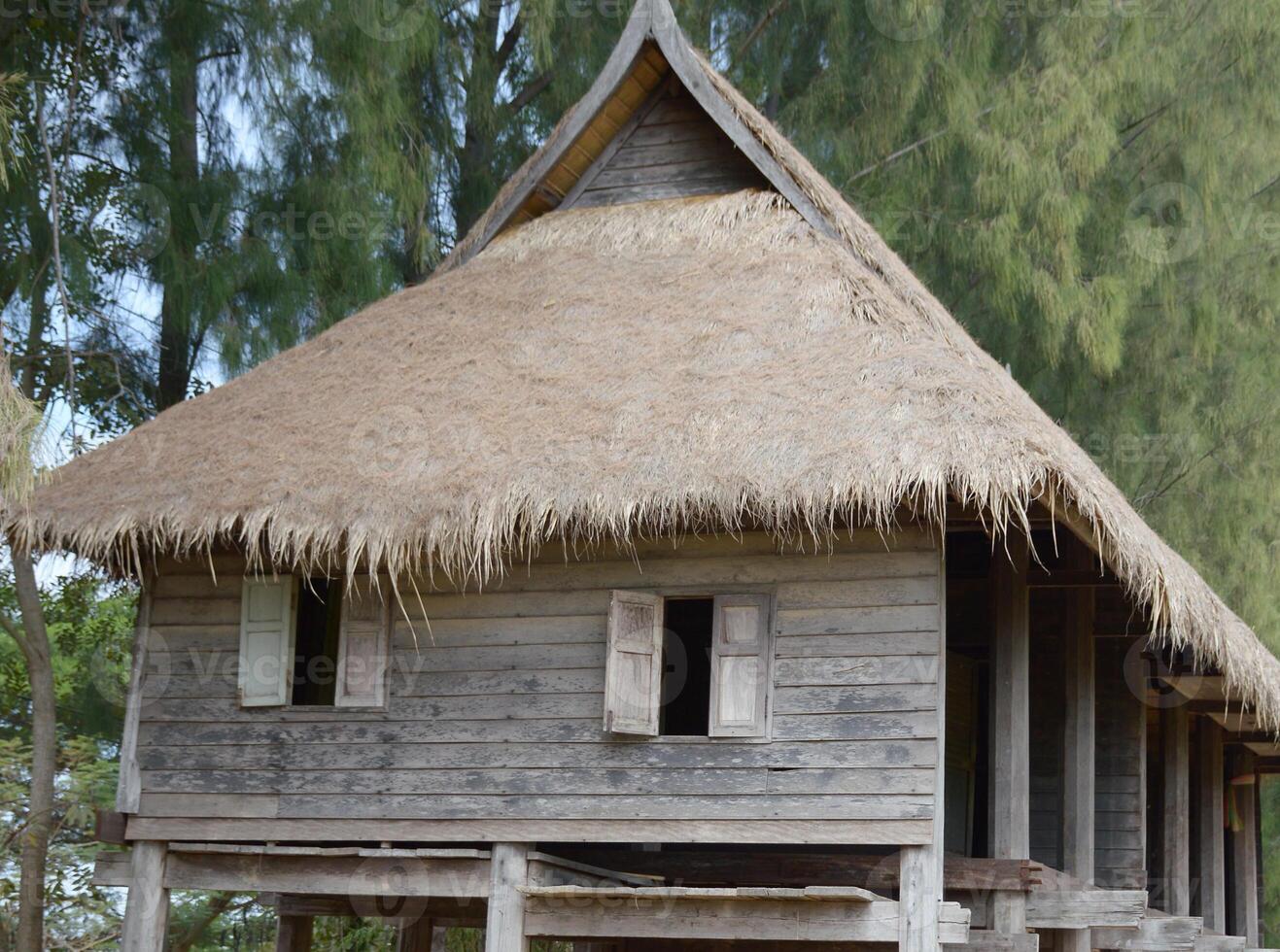house in the village. photo