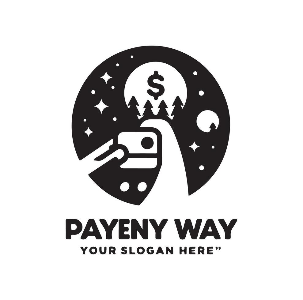 online payment get way logo illustration vector