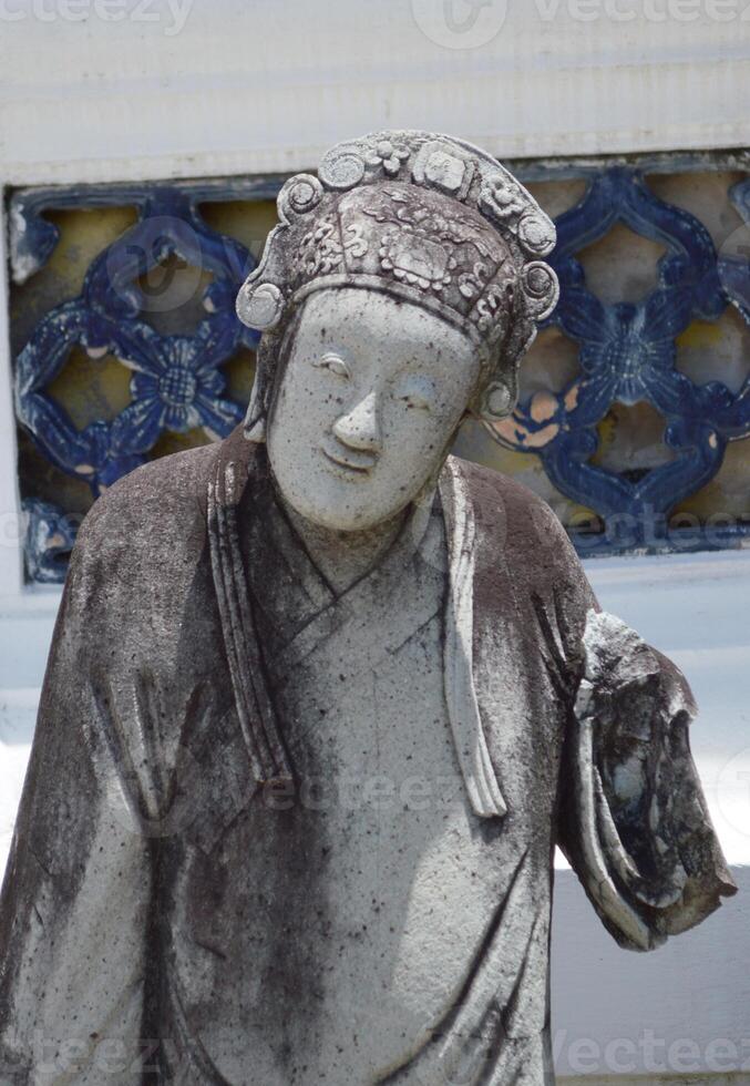 the statue of the religion in the city of china photo
