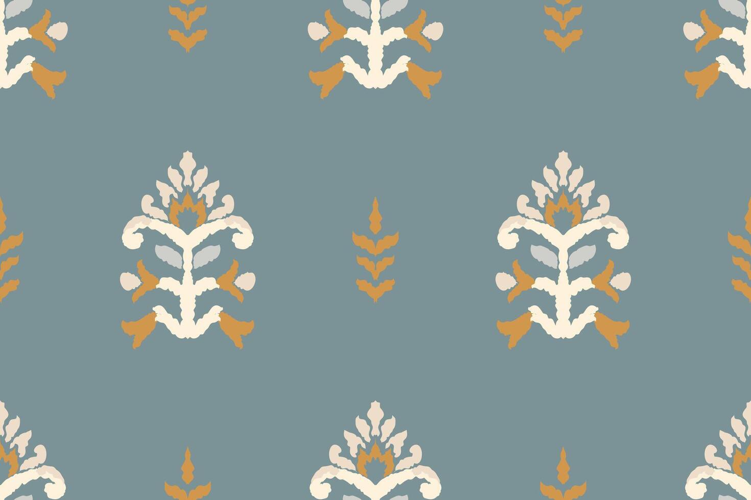 Ikat tribal Indian seamless pattern. Ethnic Aztec fabric carpet mandala ornament native boho chevron textile.Geometric African American oriental traditional illustrations. Embroidery style. vector