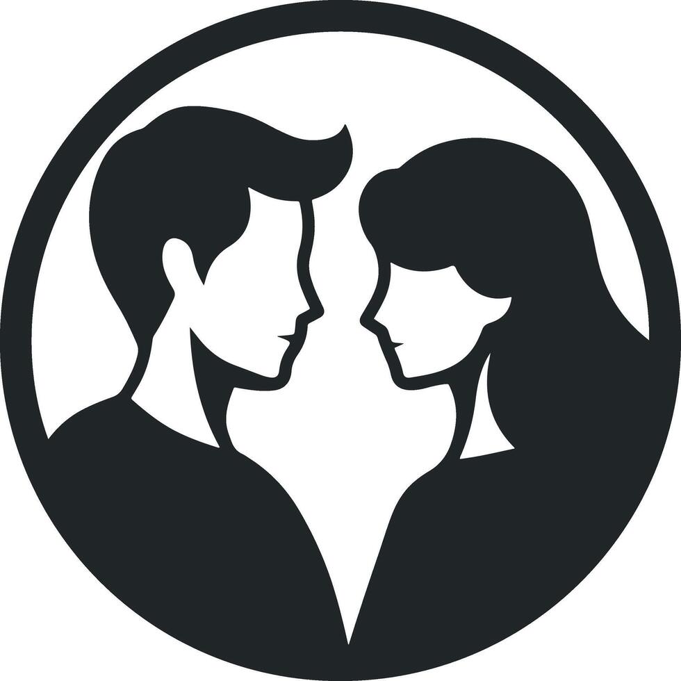 Couple logo design illustrations vector
