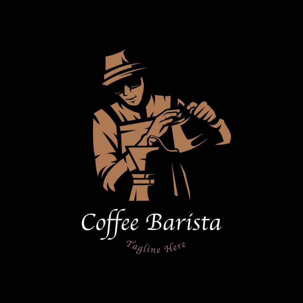 coffee barista for coffee shop vector