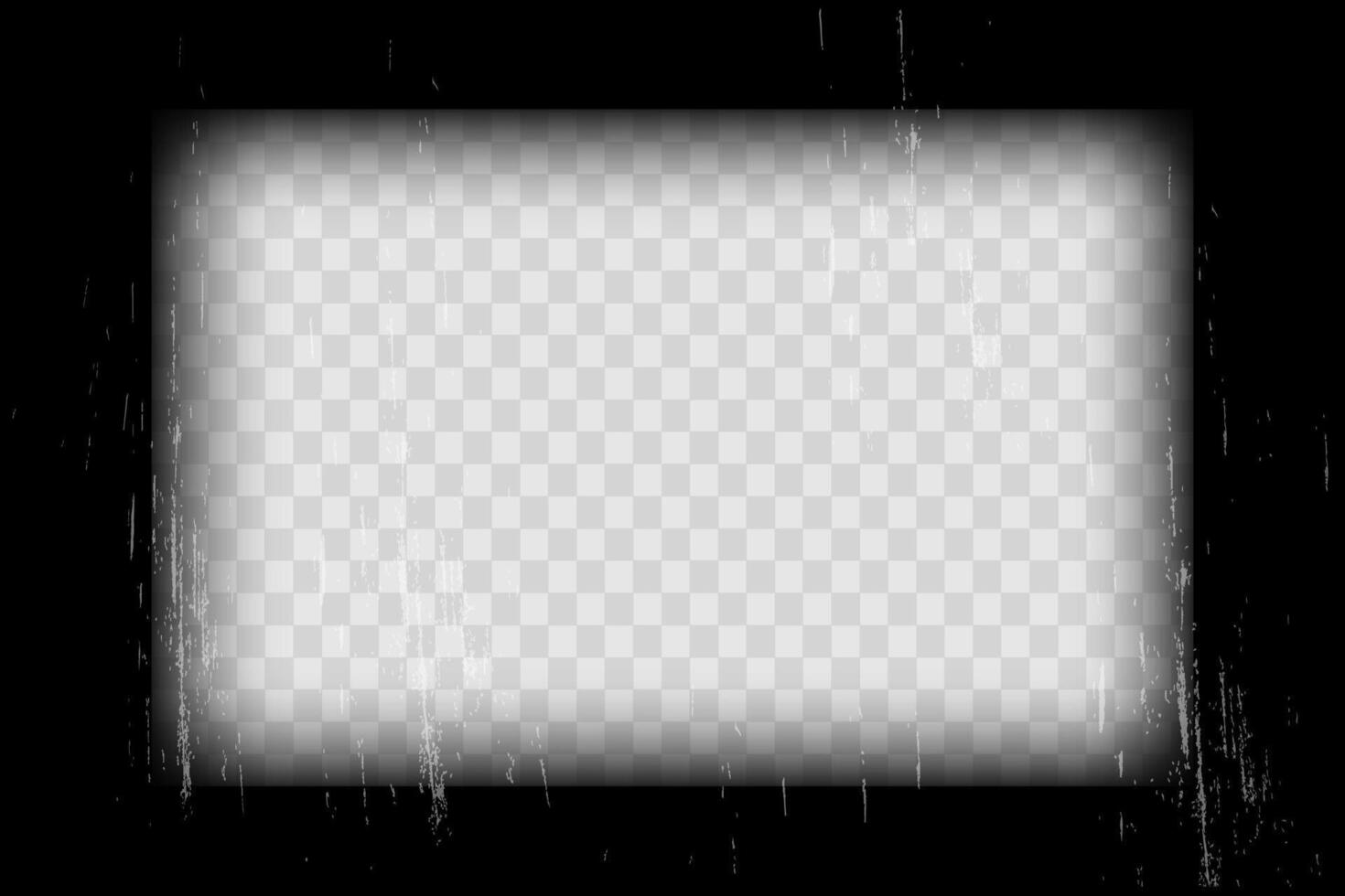 Old cinematic frame, film strip. Retro vintage tape empty template with slide. Tape border, grunge textured silhuette. photo reel on transparent background vector