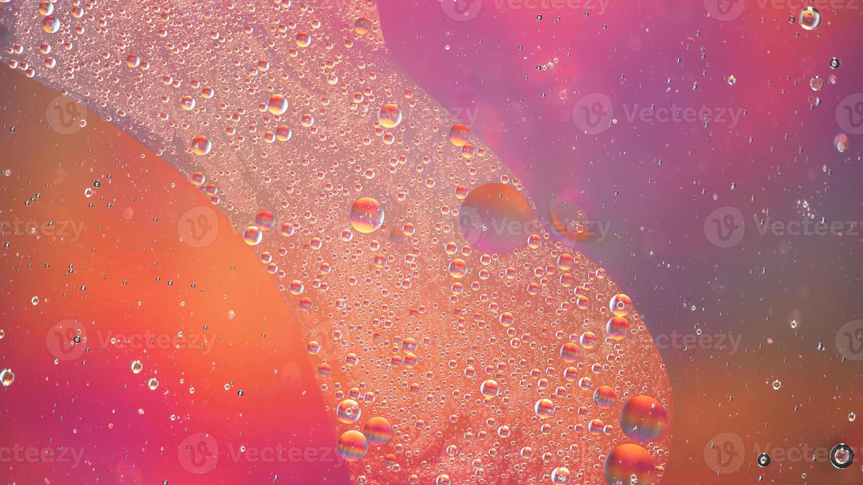 Abstract colorful background with oil on water surface. Oil drops in water abstract psychedelic. photo