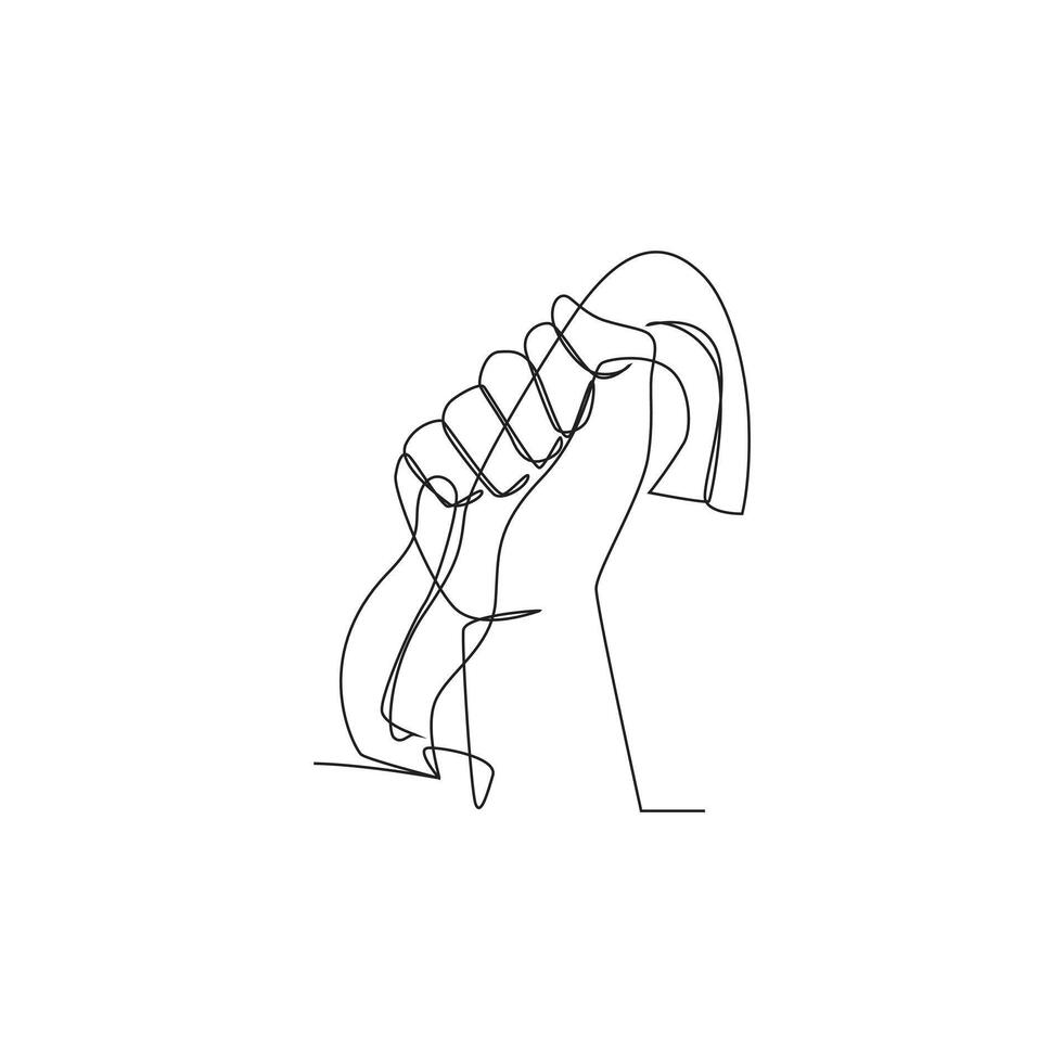 Indonesia independence day continuous line template. eps 10. vector