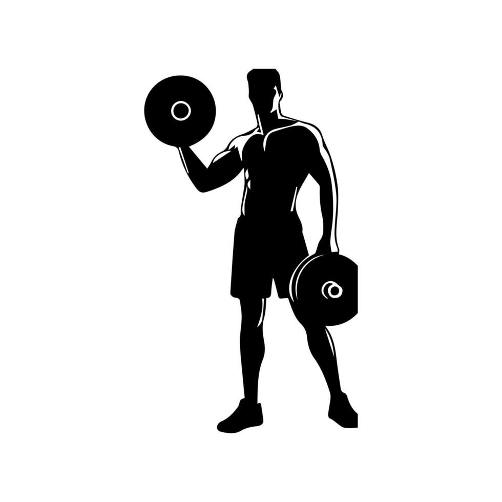 Fitness club logo or emblem vector