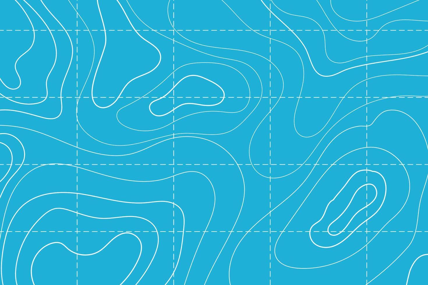 Topographic map with contour line grid water ocean, sea relief, depth. Nautical, cartography abstract area vector