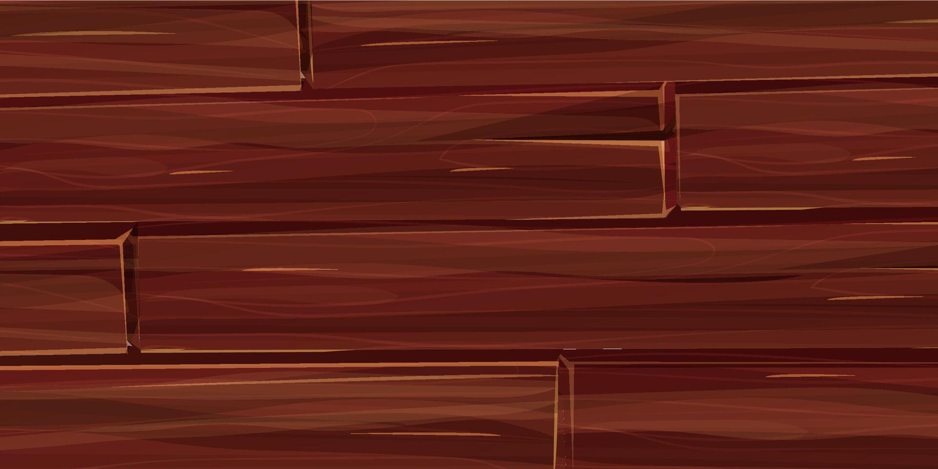 Dark wooden material board desk, textured surface wood comic background Wall, panel for game, ui design vector