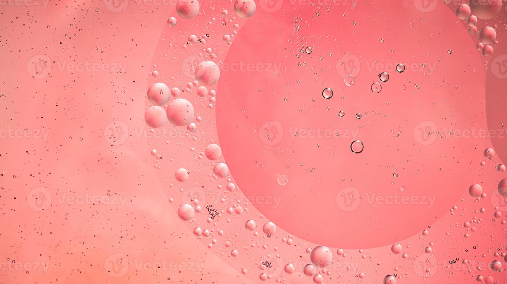 Abstract pink colorful background with oil on water surface. Oil drops in water abstract psychedelic, abstract image. photo