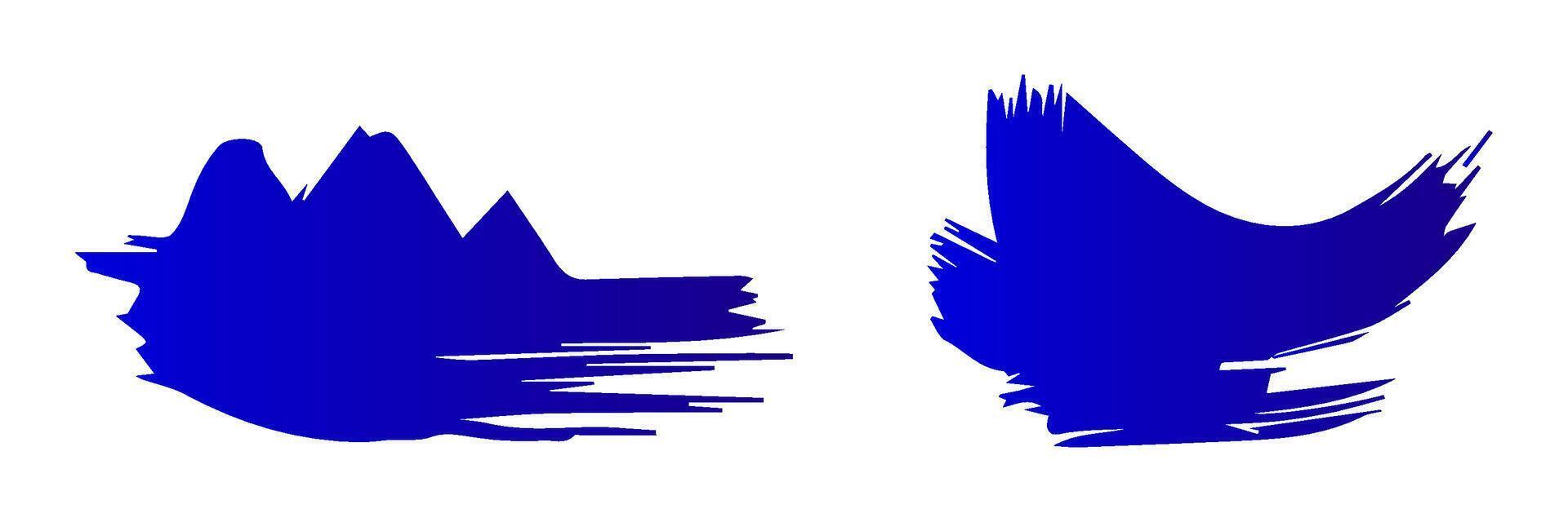 Analog touch material. The texture of the brush is beautiful. Wave pattern vector