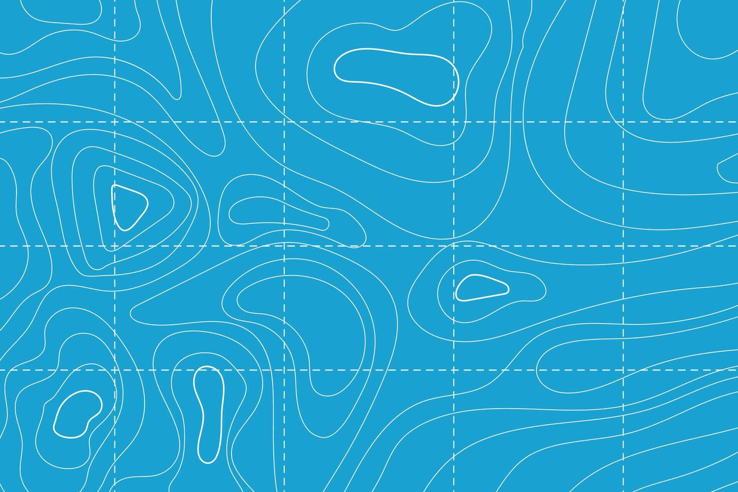 Topographic map with contour line grid water ocean, sea relief, depth. Nautical, cartography abstract area vector