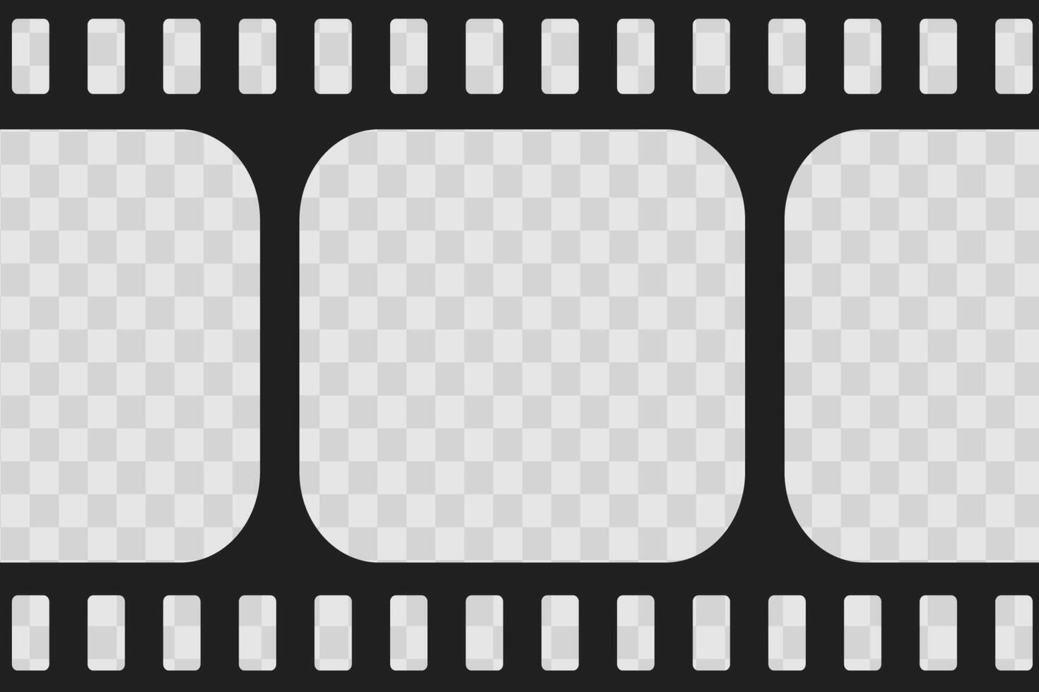 Old cinematic frame, film strip. Retro vintage tape empty template with slide. Tape border, grunge textured silhuette. photo reel on transparent background vector