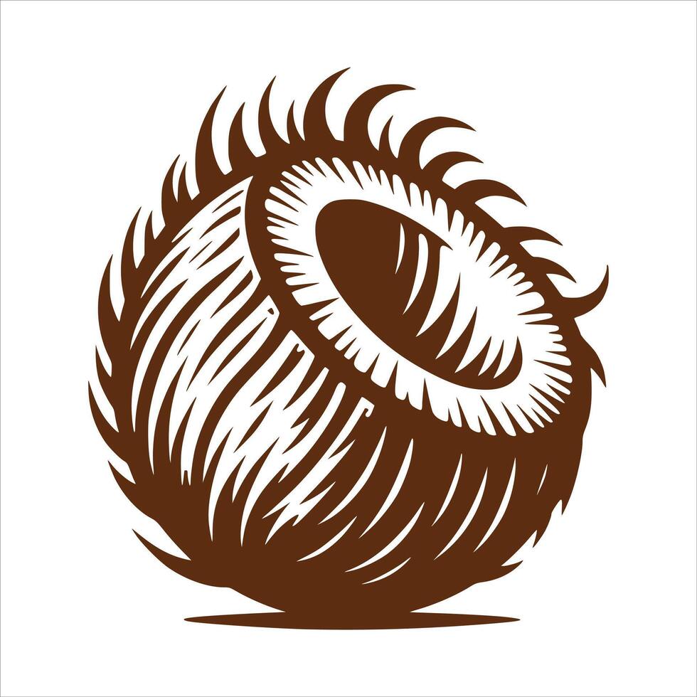 Coconut Art Illustration vector