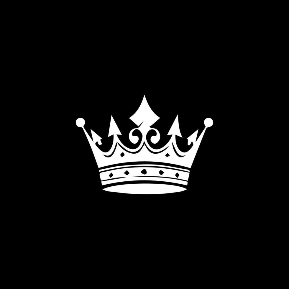 Crown icon black silhouette. Crown king premium quality symbol vector