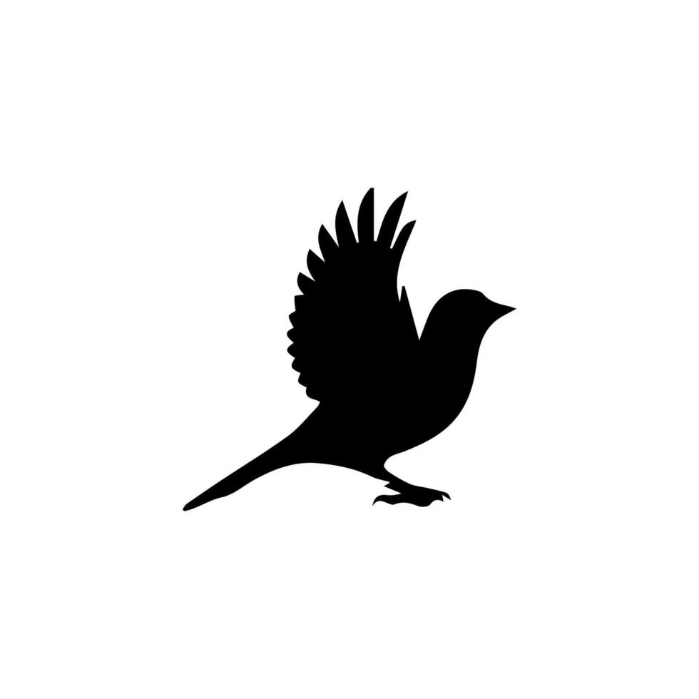 bird icon. animal sign tattoo design. vector