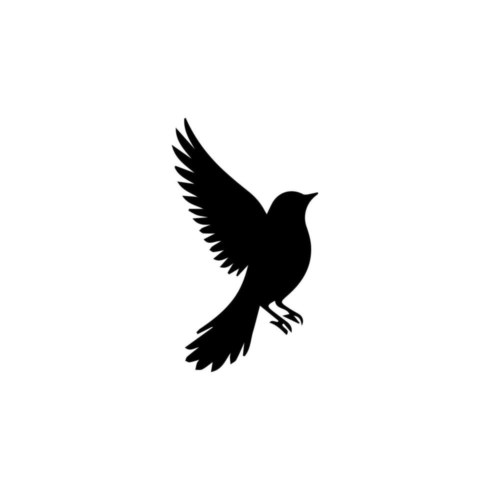 bird icon. animal sign tattoo design. vector