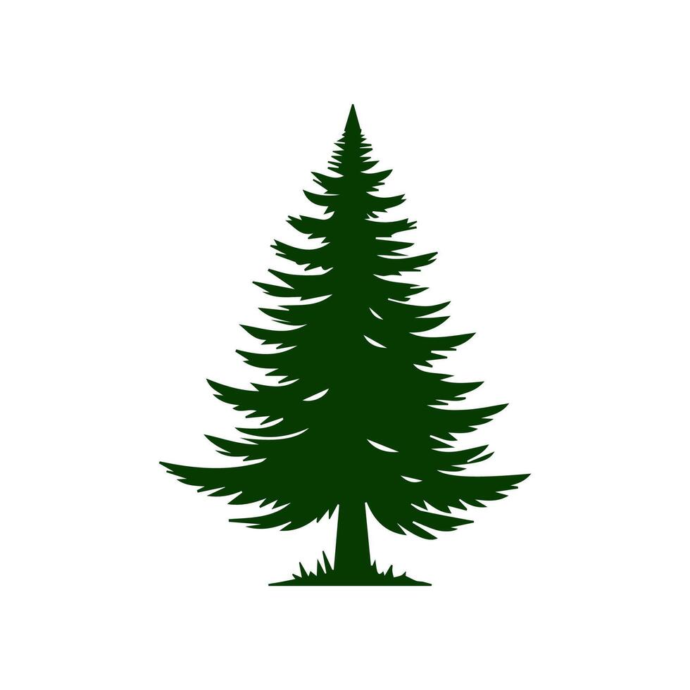 silhouette tree line drawing, graphics tree elements outline symbol for architecture and landscape design drawing. vector