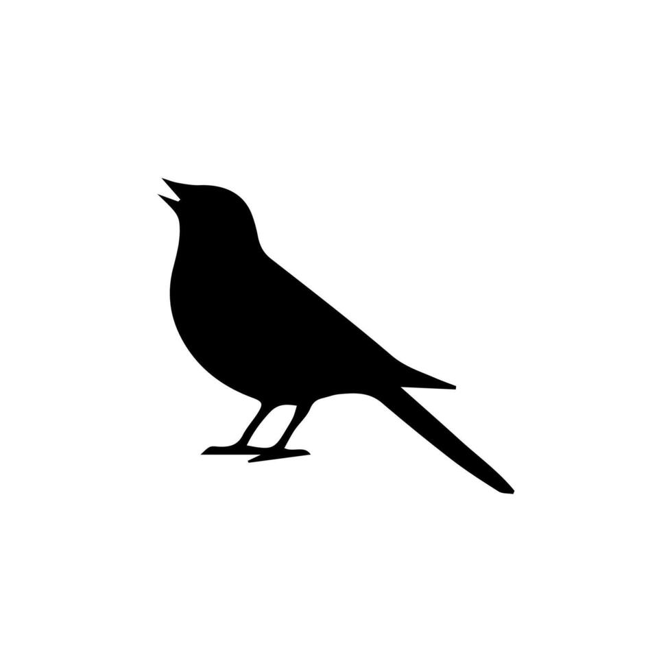 bird icon. animal sign tattoo design. vector