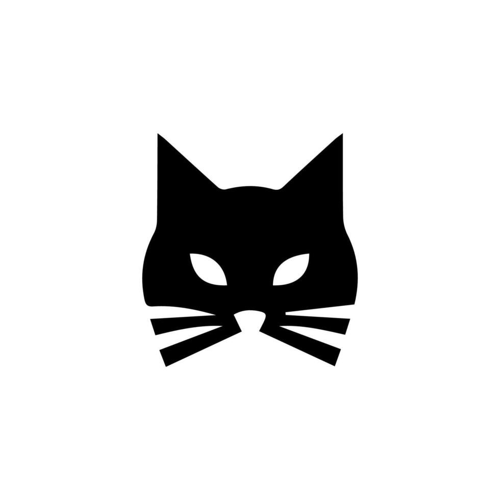 Cat silhouette Isolated On White Background vector