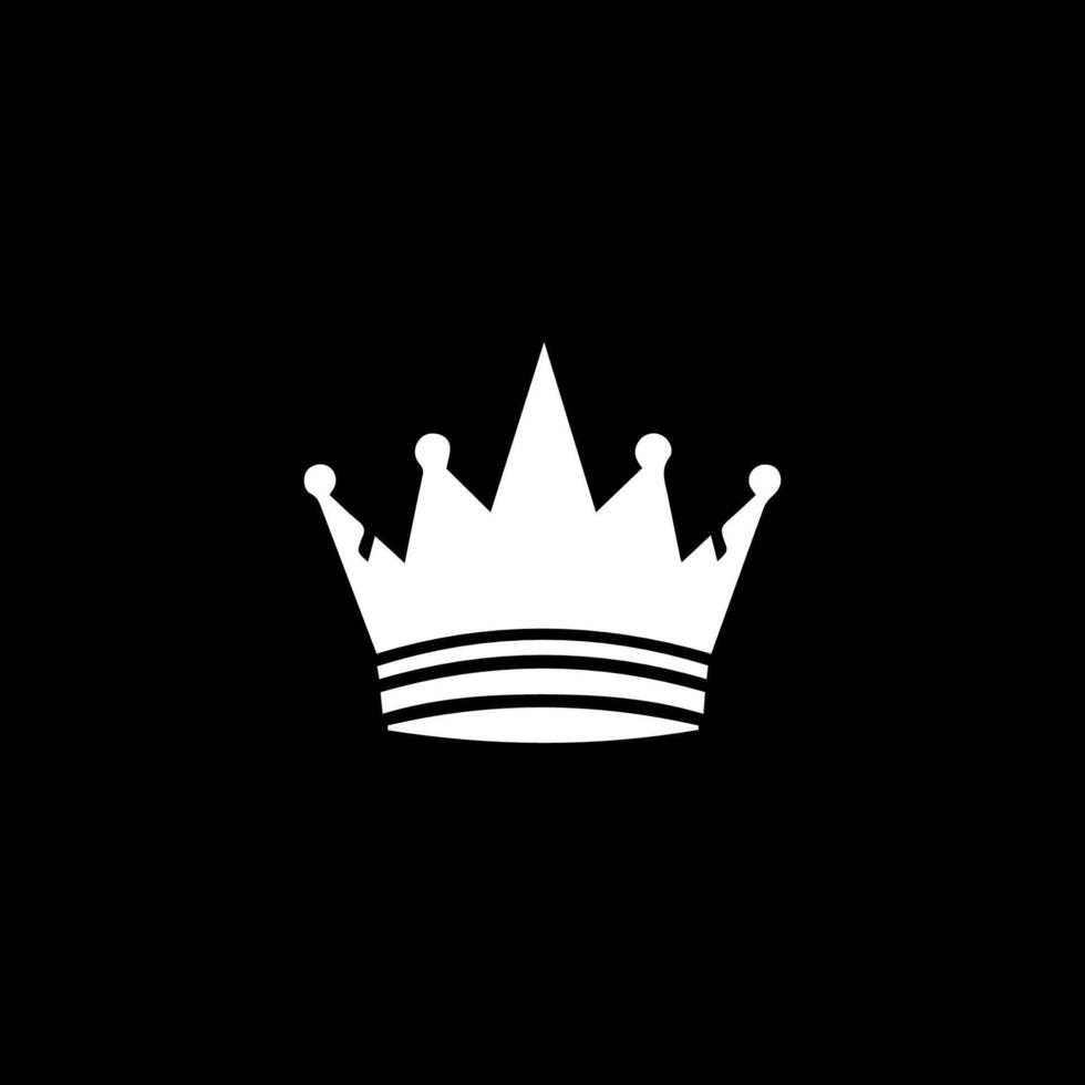 Crown icon black silhouette. Crown king premium quality symbol vector