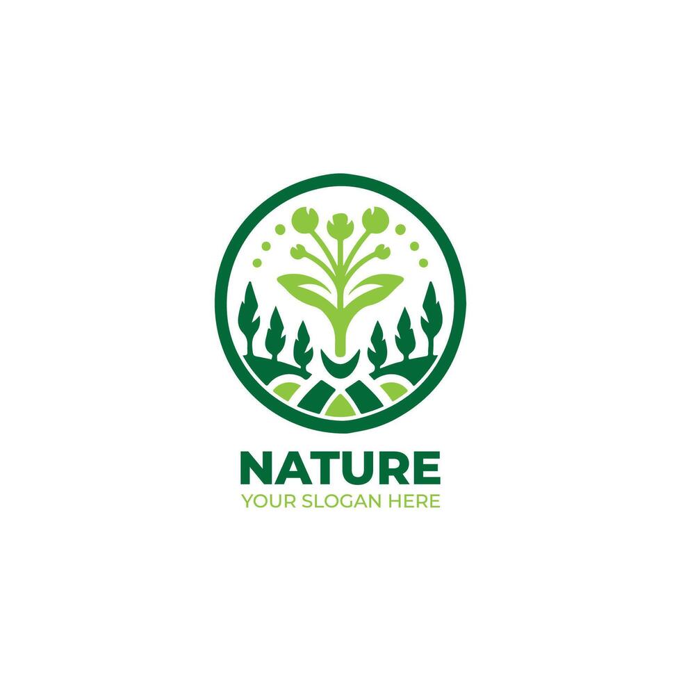 Simple or Nature Logo Design vector