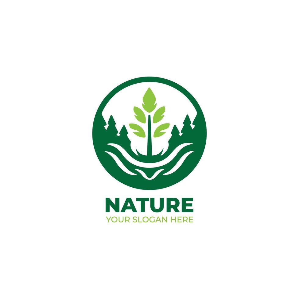 Simple or Nature Logo Design vector