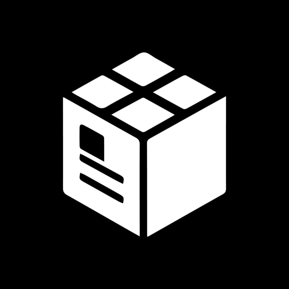 Box icon or logo, Abstract geometric box logo design vector