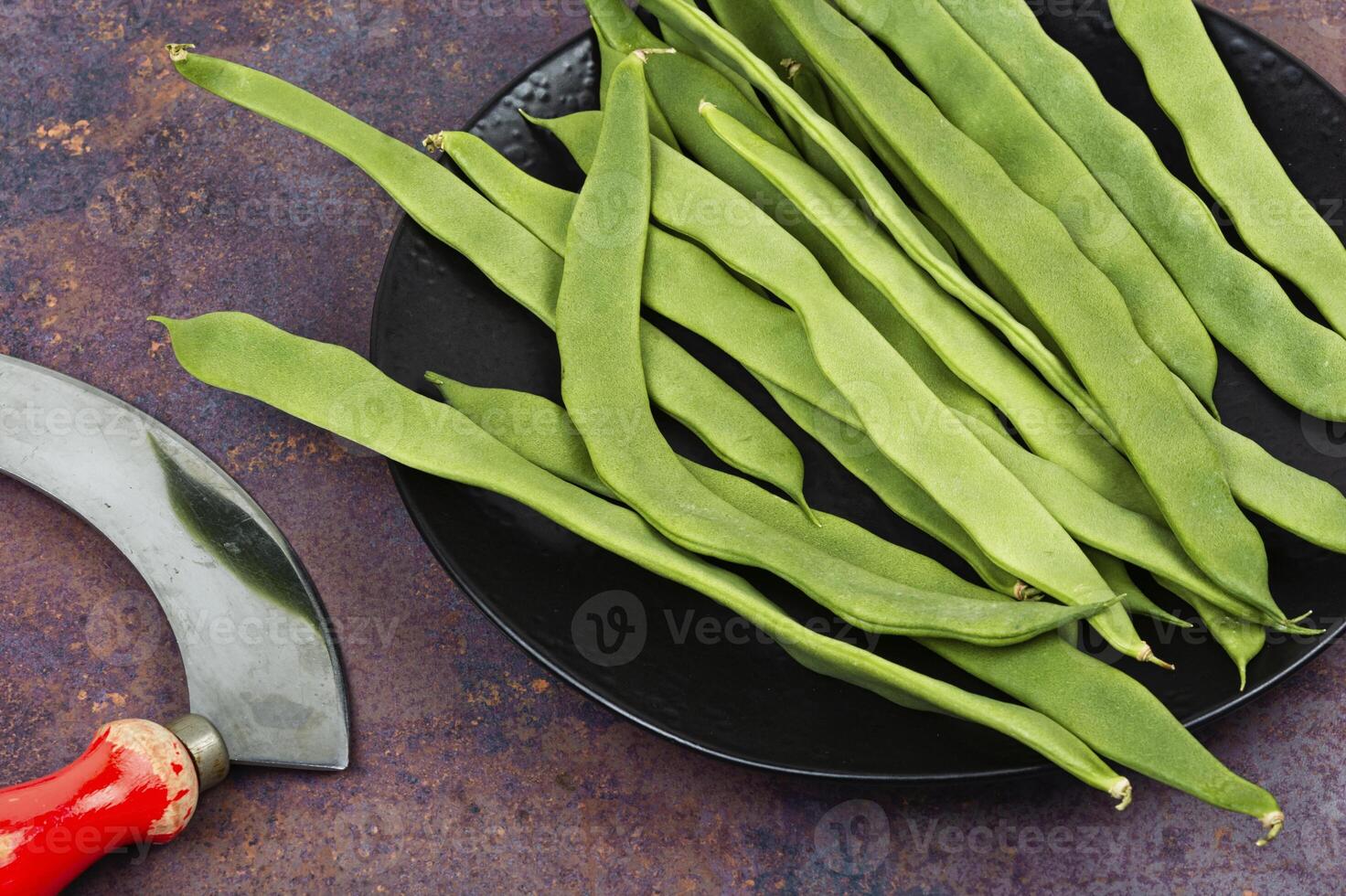 Fresh runner beans photo