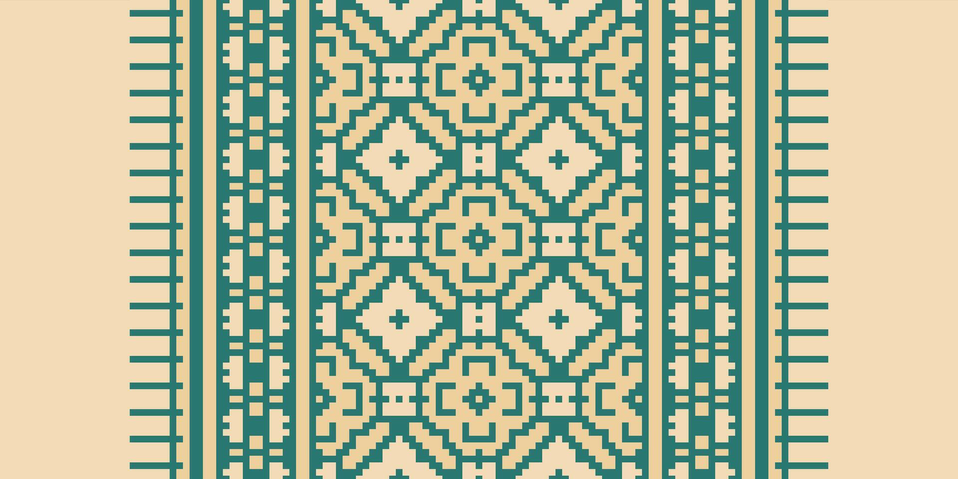 Bukhara pattern Seamless Australian aboriginal pattern Motif embroidery, Pixel Ikat embroidery Design for Print figure tribal ink on cloth patola sari vector