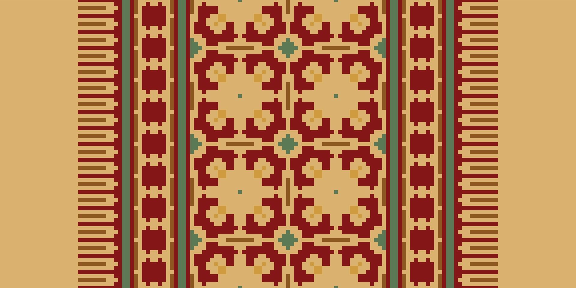 Bukhara pattern Seamless Scandinavian pattern Motif embroidery, Pixel Ikat embroidery Design for Print lace pattern turkish ceramic ancient egypt art jacquard pattern vector