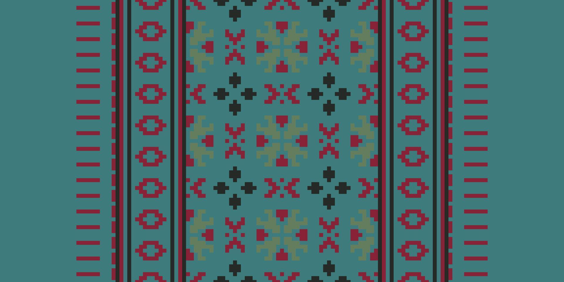 Bukhara pattern Seamless Scandinavian pattern Motif embroidery, Pixel Ikat embroidery Design for Print scarf hijab pattern kerchief Pixel Ikat Silk kurti model mughal patterns vector