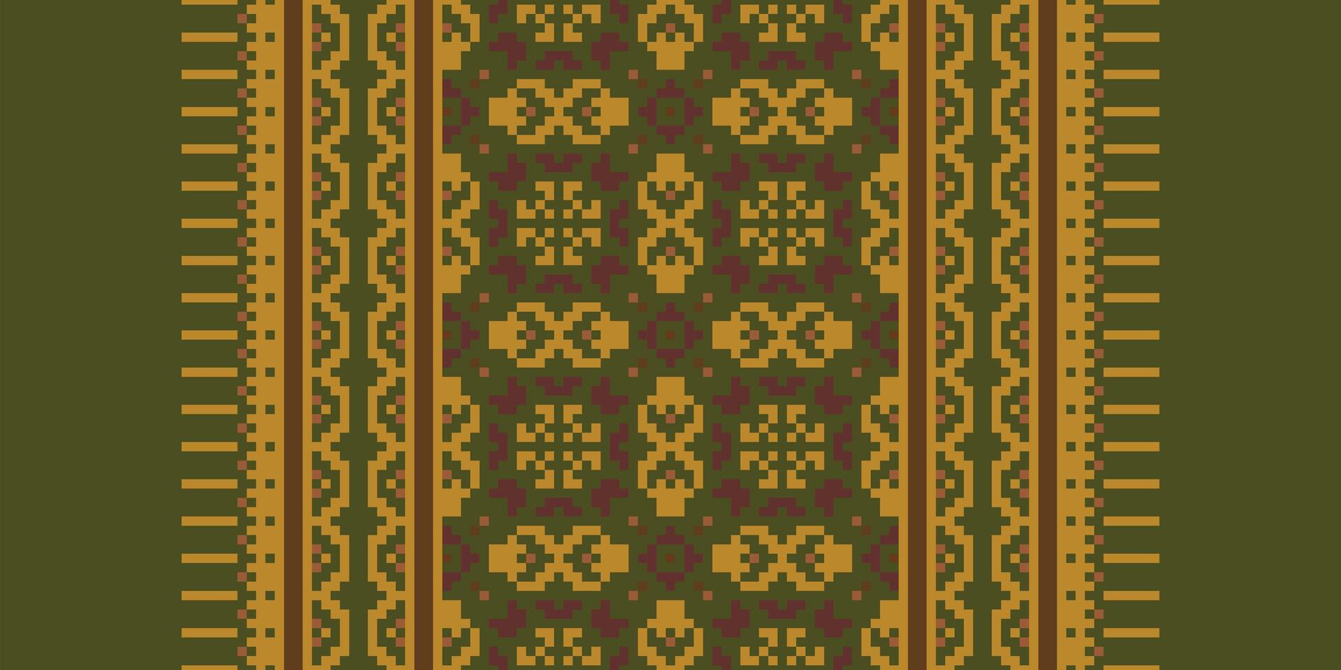 Motif folklore pattern Seamless Scandinavian pattern Motif embroidery, Pixel Ikat embroidery Design for Print egyptian pattern tibetan mandala bandanna vector