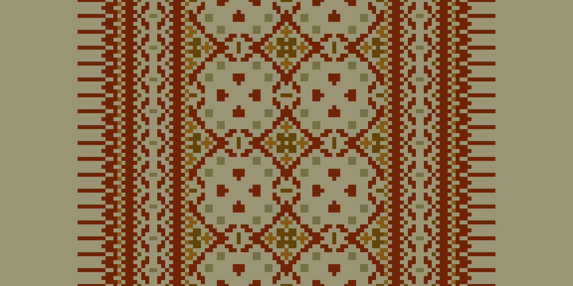 Fashion pattern Seamless Native American, Motif embroidery, Pixel Ikat embroidery Design for Print scandinavian pattern saree ethnic nativity gypsy pattern vector