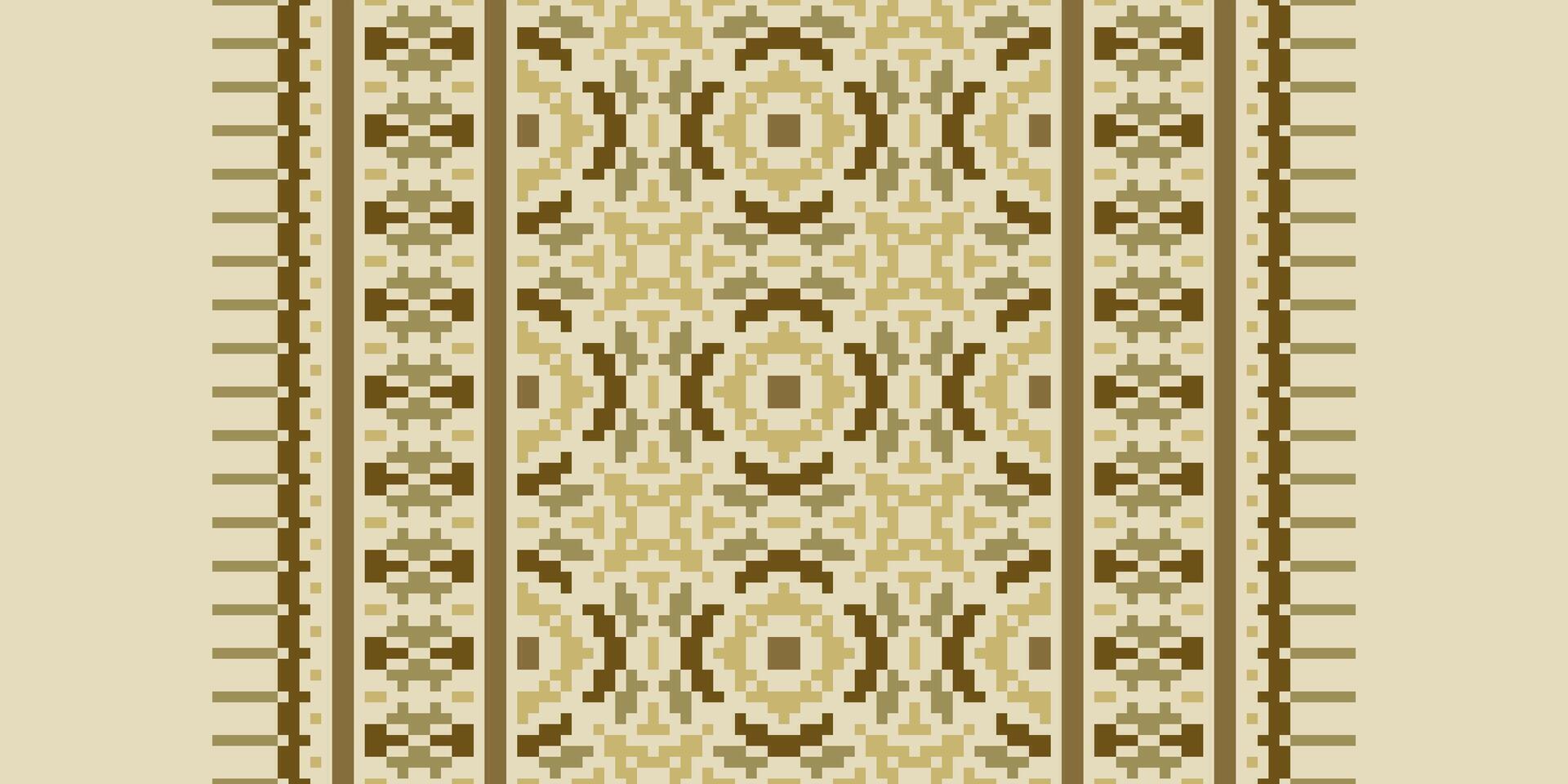 Fashion pattern Seamless Bandana print silk Motif embroidery, Pixel Ikat embroidery Design for Print egyptian pattern tibetan mandala bandanna vector
