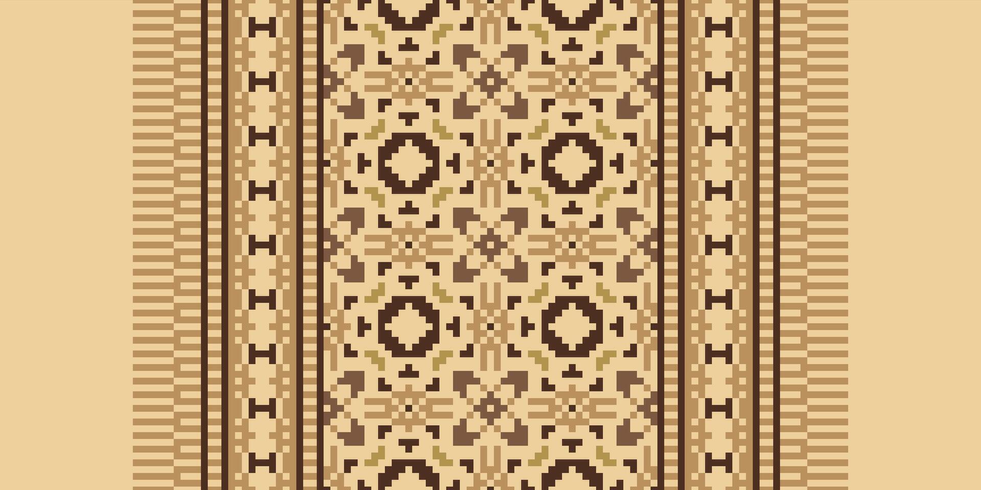 Fashion pattern Seamless Bandana print silk Motif embroidery, Pixel Ikat embroidery Design for Print scandinavian pattern saree ethnic nativity gypsy pattern vector