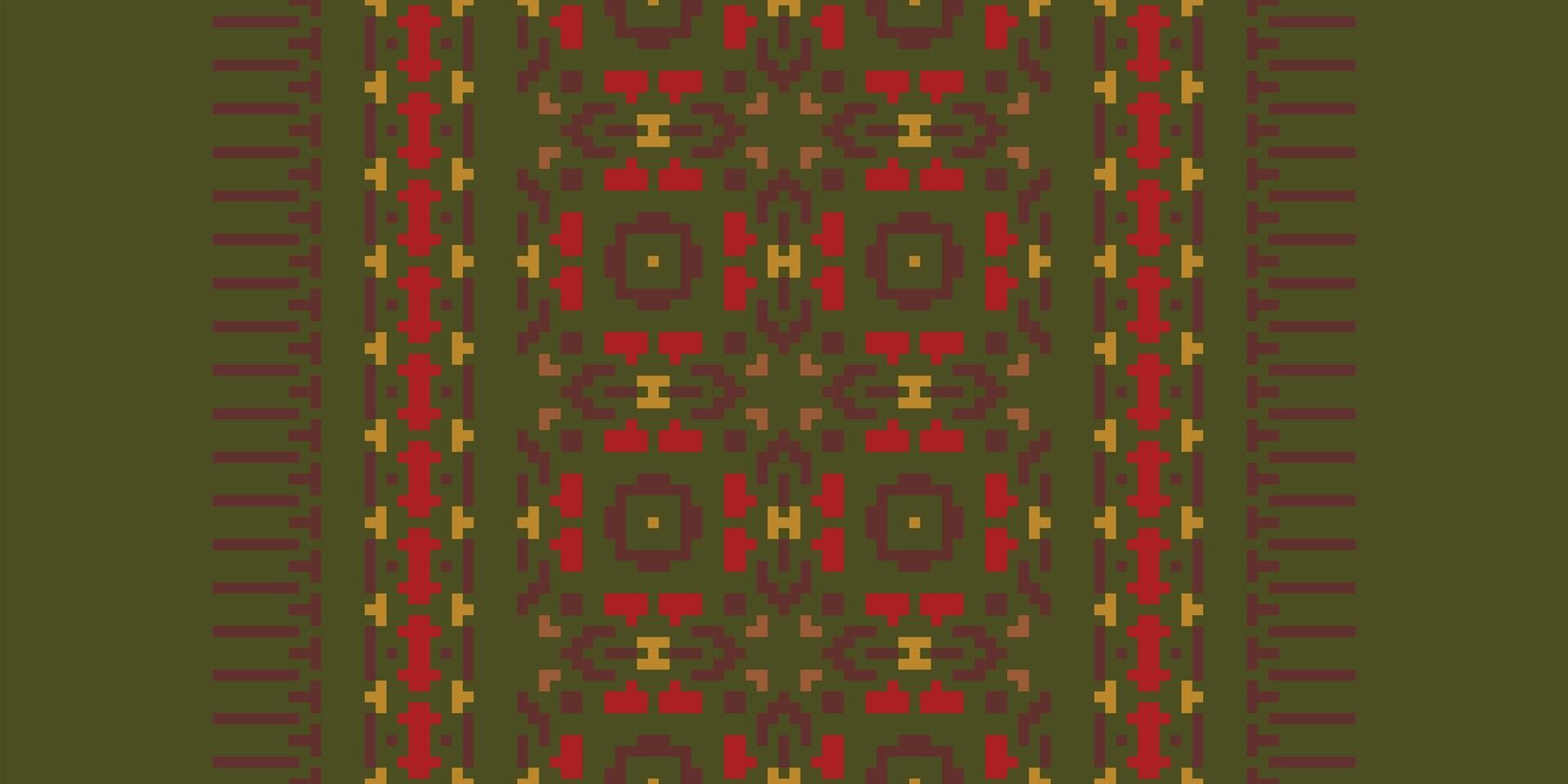 Fashion pattern Seamless Australian aboriginal pattern Motif embroidery, Pixel Ikat embroidery Design for Print jacquard slavic pattern folklore pattern kente arabesque vector